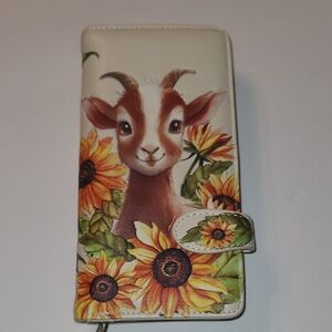 SHAG WEAR Goat and Sunflower Wallet Case